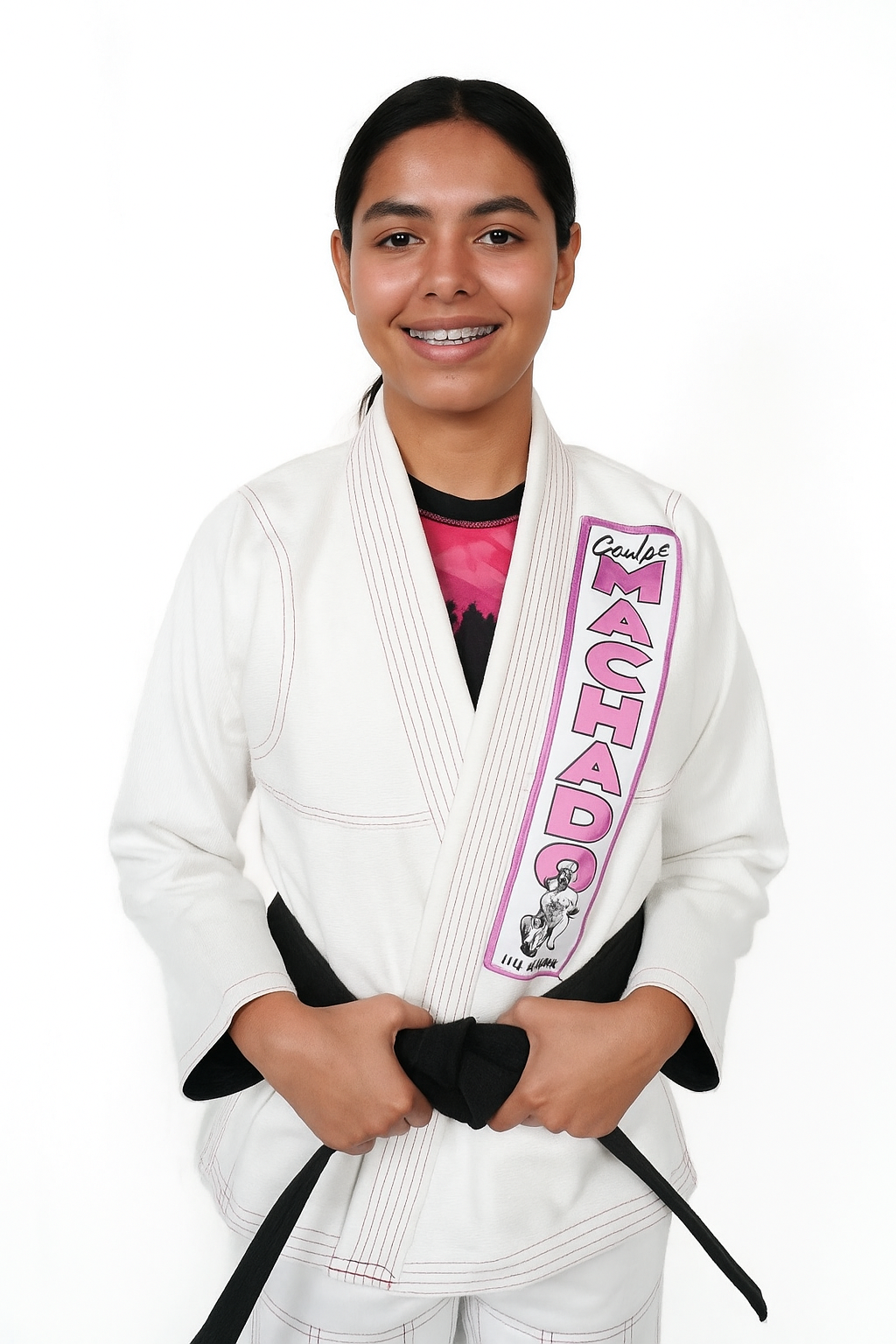 Ladies White-Purple Academy Uniform - CMJJ Gear