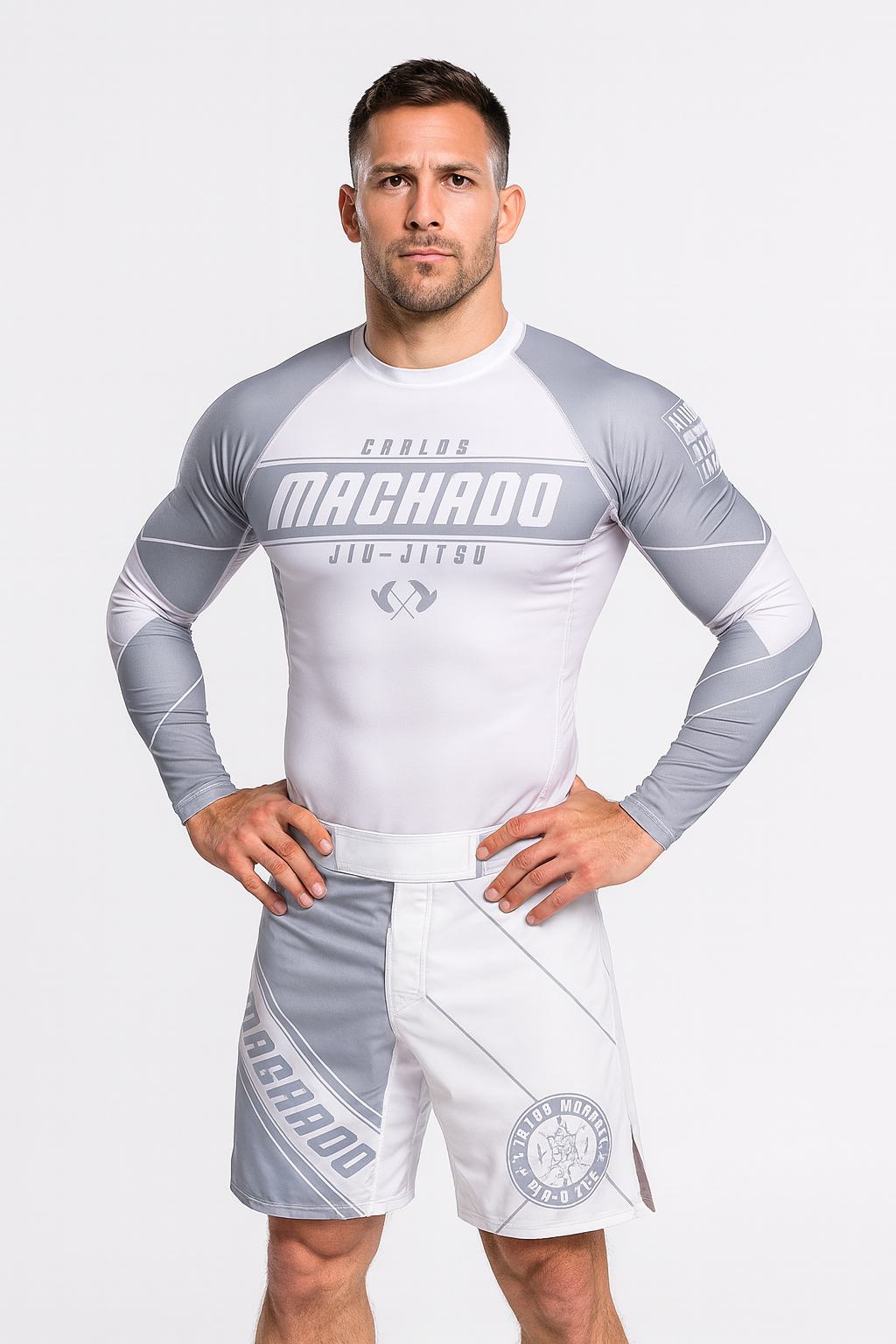 Angled CMJJ Long Sleeve Ranked White - Black - CMJJ Gear