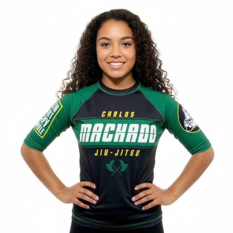 Angled CMJJ Short Sleeved Rash Guard - Youth - CMJJ Gear