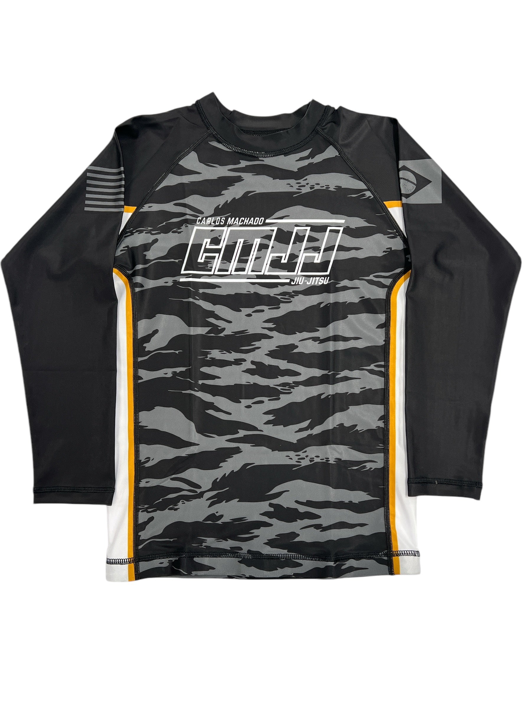CMJJ Tiger Camo Rash Guard - Long Sleeve Youth - CMJJ Gear