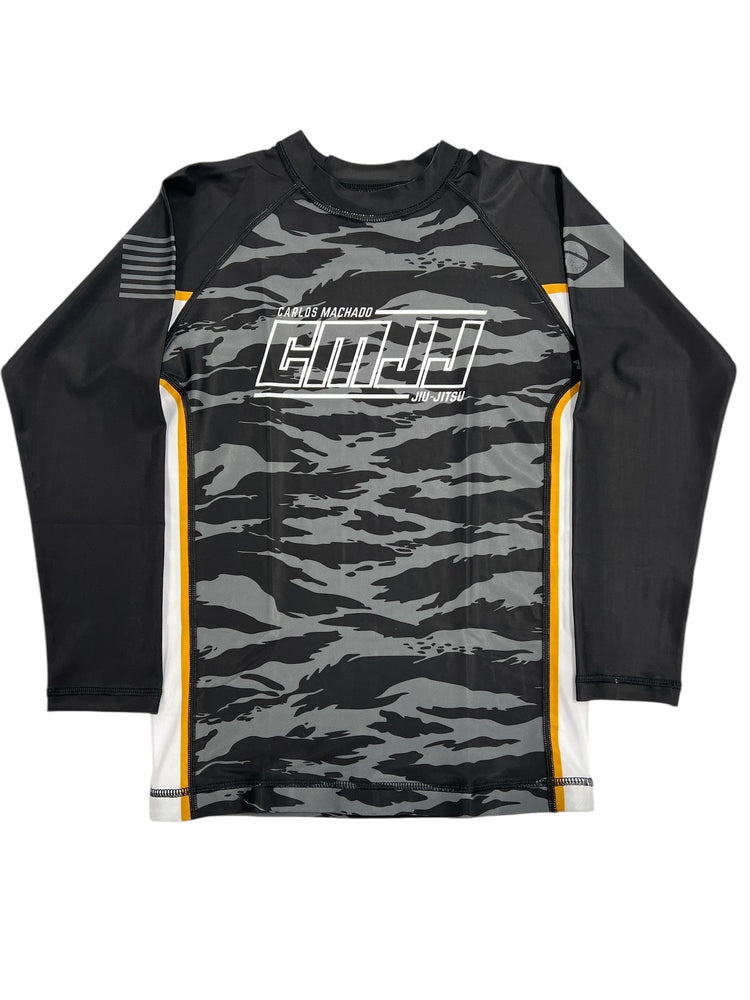 CMJJ Tiger Camo Rash Guard - Long Sleeve Youth - CMJJ Gear