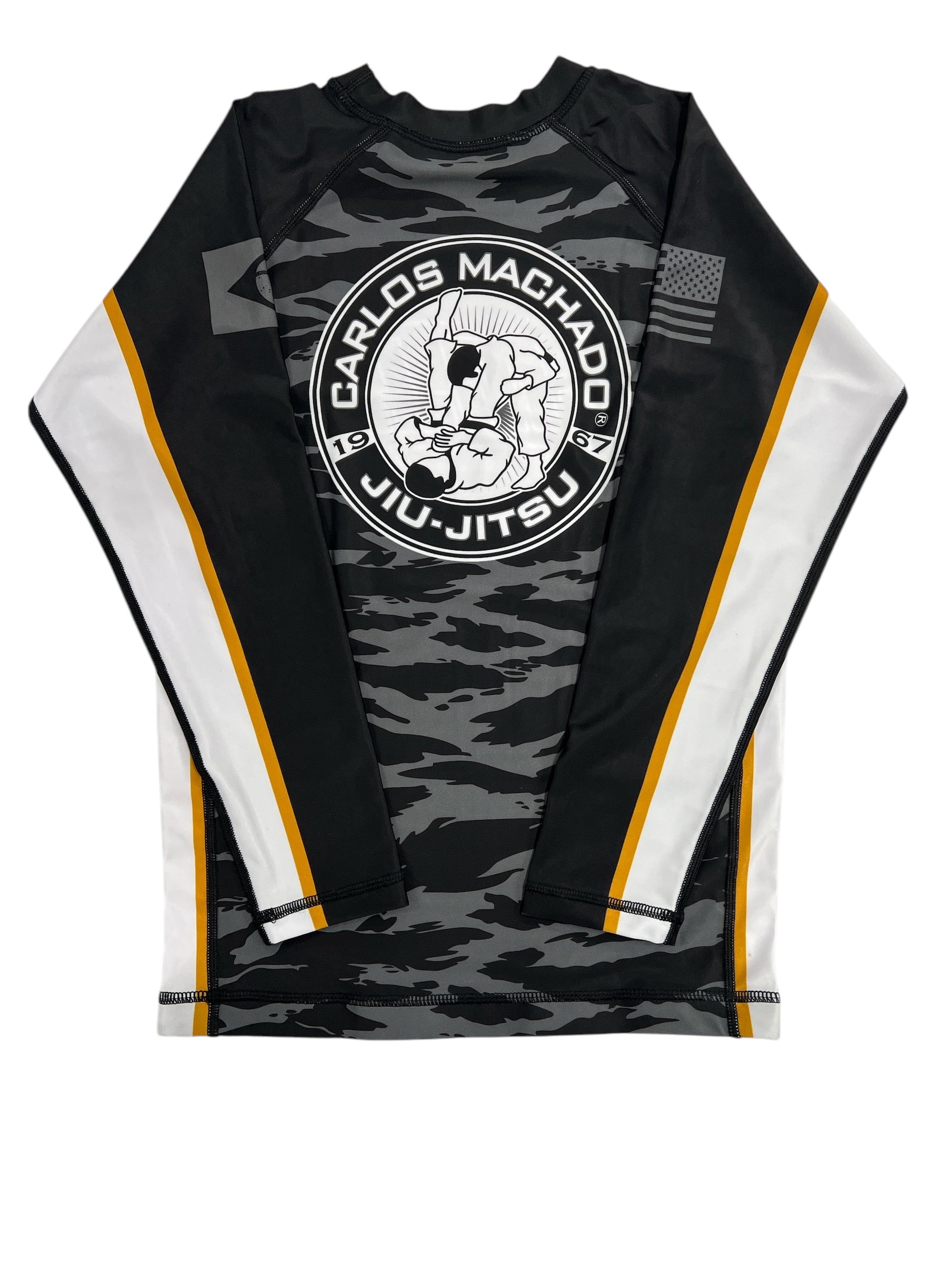 CMJJ Tiger Camo Rash Guard - Long Sleeve Youth - CMJJ Gear