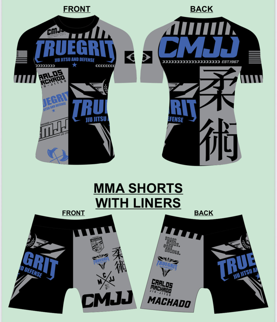 True Grit No-Gi Uniform - CMJJ Gear