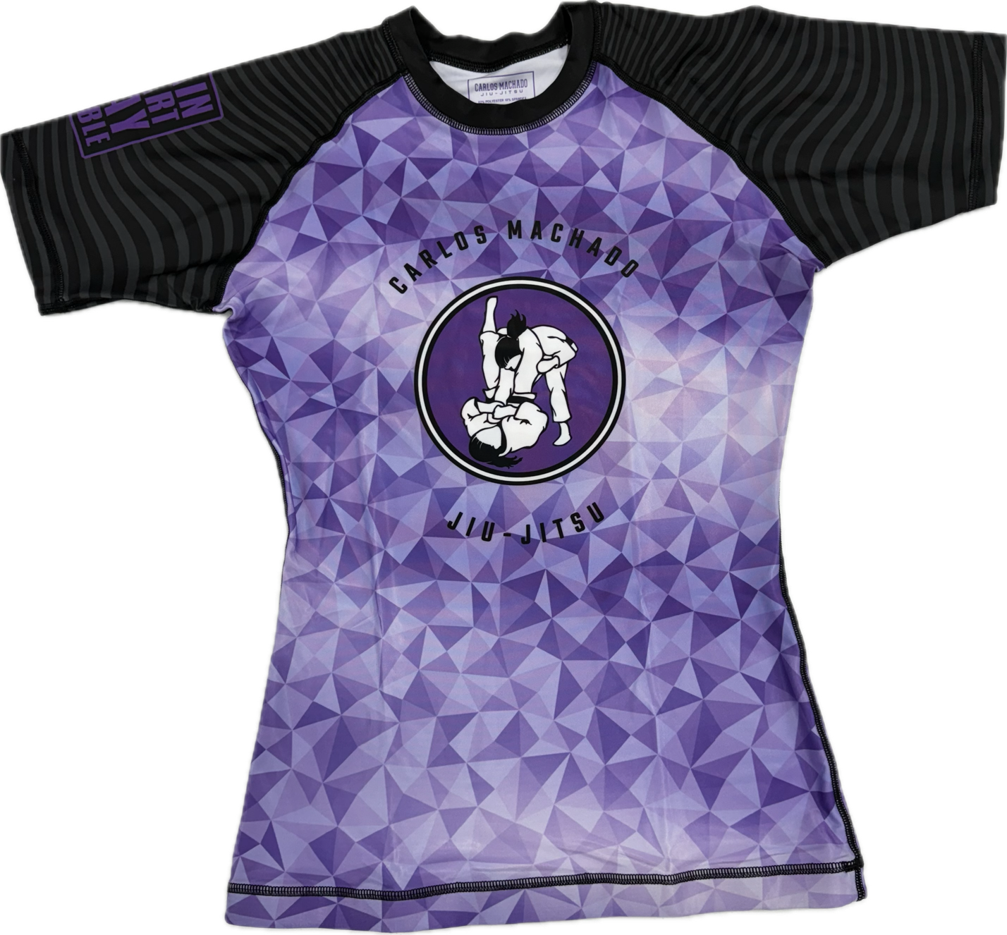 Girls Purple Diamond Rash Guard - CMJJ Gear
