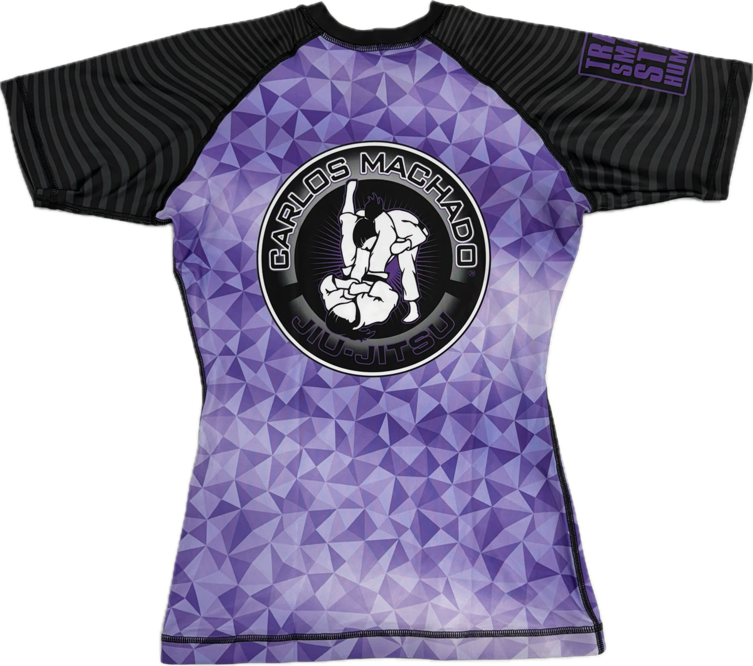 Girls Purple Diamond Rash Guard - CMJJ Gear