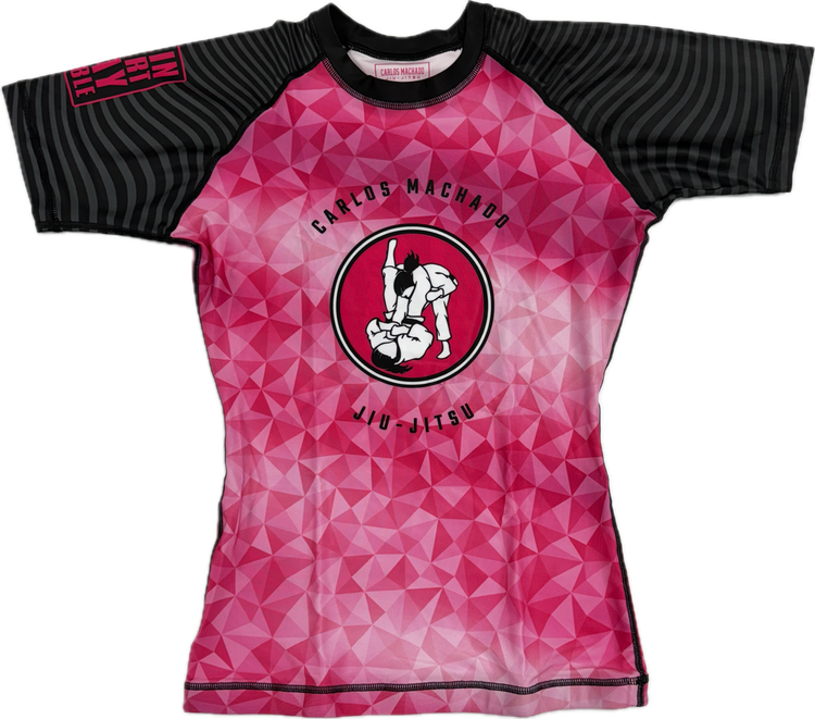 Ladies Pink DIamond Rash Guard - CMJJ Gear