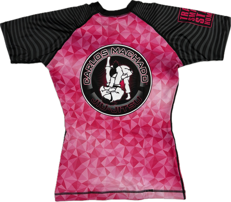 Ladies Pink DIamond Rash Guard - CMJJ Gear