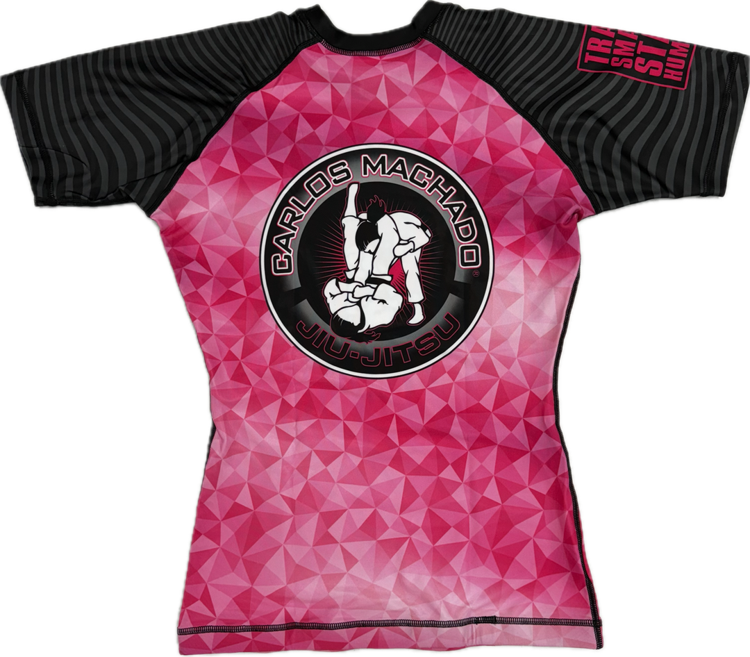 Ladies Pink DIamond Rash Guard - CMJJ Gear