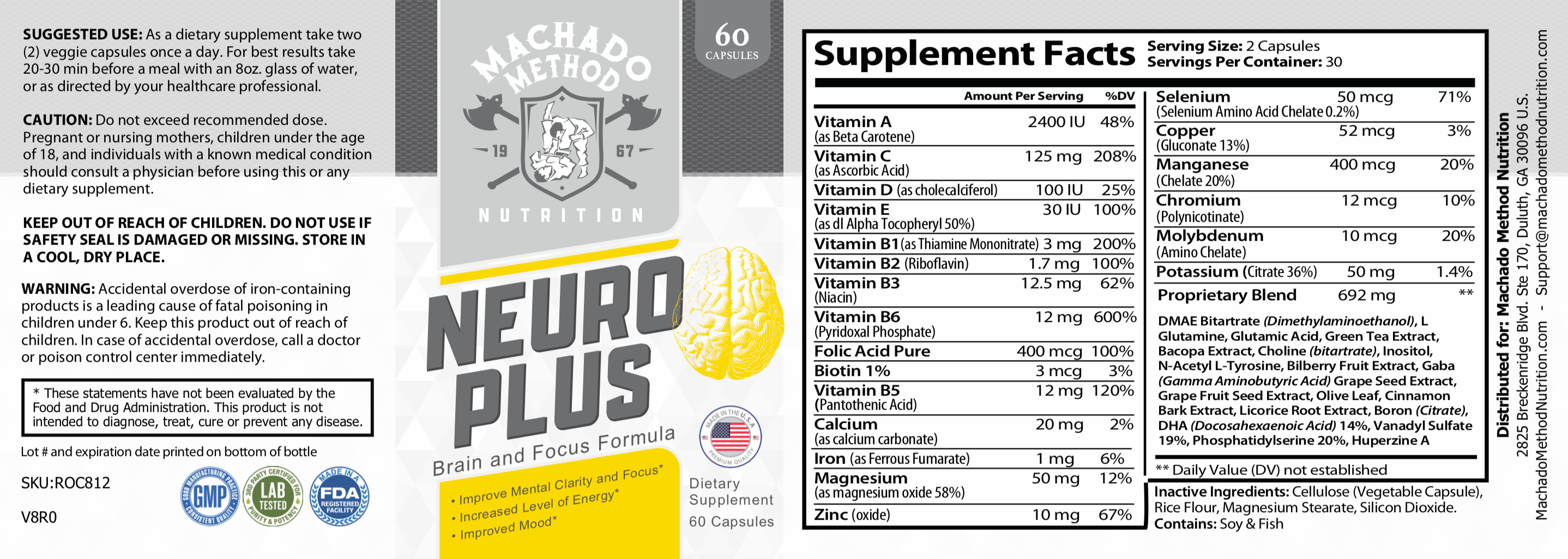 Neuro+ Brain and Focus - CMJJ Gear