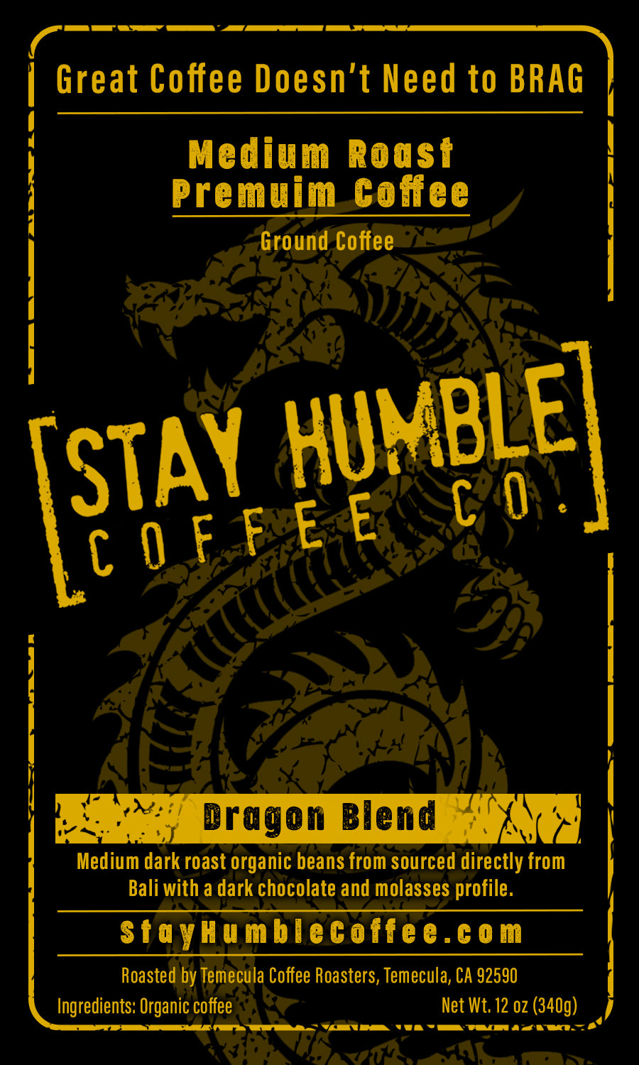 Dragon Blend - Medium Dark Roast - CMJJ Gear